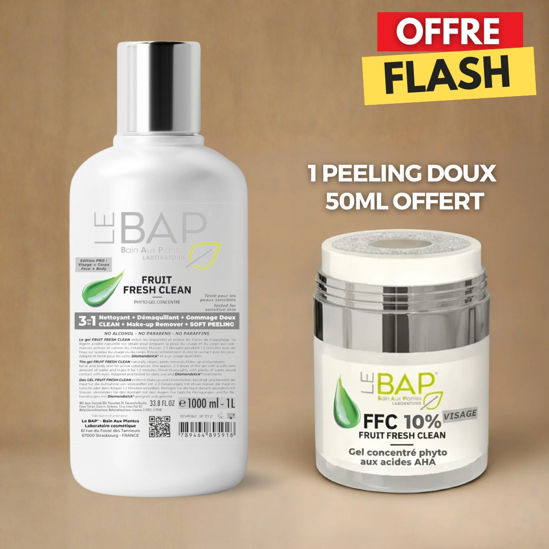 Gel Démaquillant Nettoyant Acides de Fruits 3en1 AHA - 1L